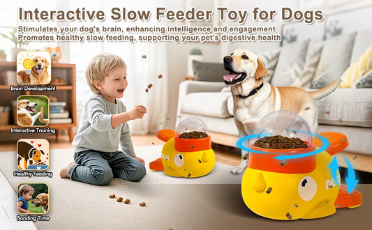 Pet Snack Feeder Dog Food Dispenser Automatic Feeder Puppy Cartoon Duck Design Used to Train Dogs Accessories Cats Cat Supplies