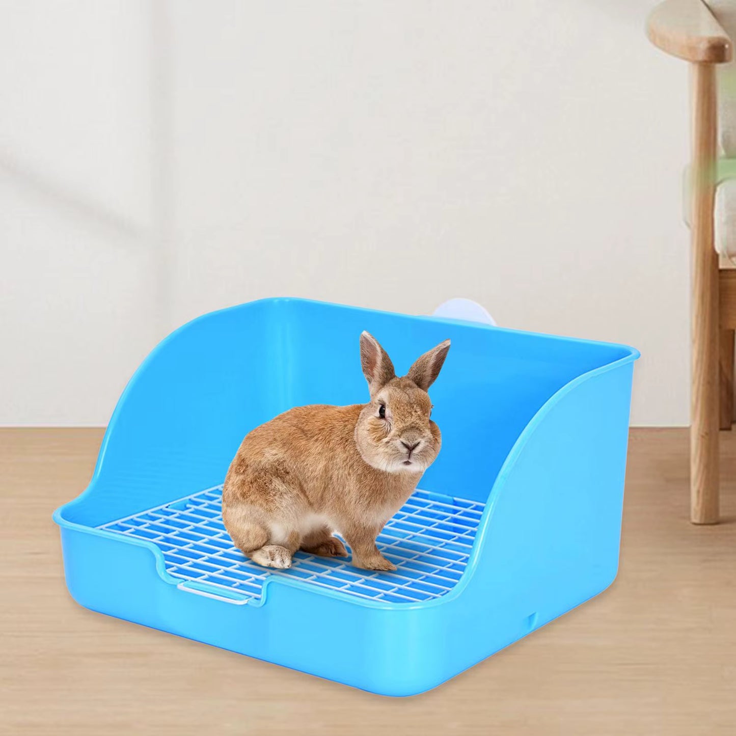 Rabbit Litter Box Rectangular Pet Toilet Pet Pan Potty Small Animal Litter Pee Pan Tray Toilet Easy Operation Bigger Pet