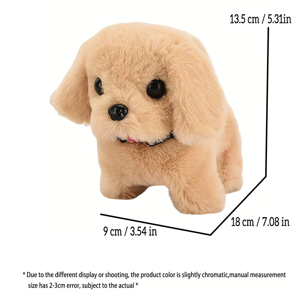 Pet Companion Battery Operated Toy Plush puppy pet electronic interactive toy  walking barking wagging tail Simulation puppy