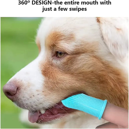 Pet finger toothbrush