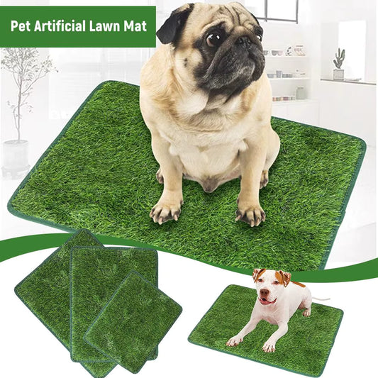 Pet Artificial Lawn Mat For Training Puppy Pee Indoor Outdoor Leak Proof Easy Clean Washable Non Slip Dogs Toilet Tray Tool