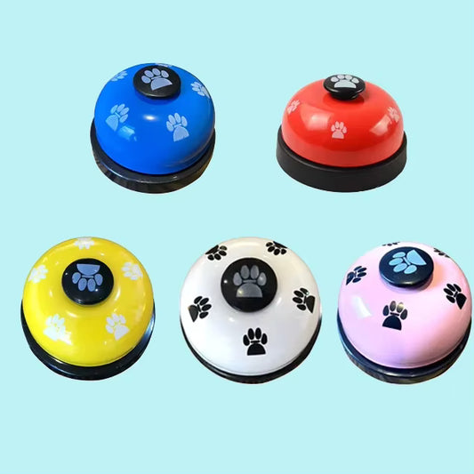 Pet Training Bell Food Reminder Feeding Bell Training Interactive Toys Improve Pet Intelligence Button Speaker Pet Toys Bell For